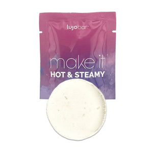 Brown Sugar + Fig | lujo bar XOXO Shower Steamer | Phthalates Free, Cruelty Free, Vegan