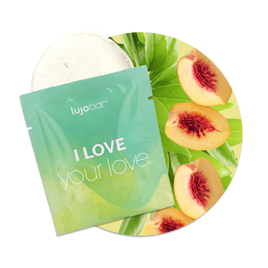 Green Tea + Peach | lujo bar XOXO Shower Steamer | Phthalates Free, Cruelty Free, Vegan