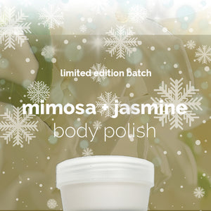 lujo bar Mimosa Jasmine Body Polish | 100% Natural, Phthalates Free, Cruelty Free