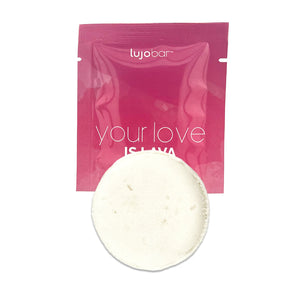 Orchid | lujo bar XOXO Shower Steamer | Phthalates Free, Cruelty Free, Vegan