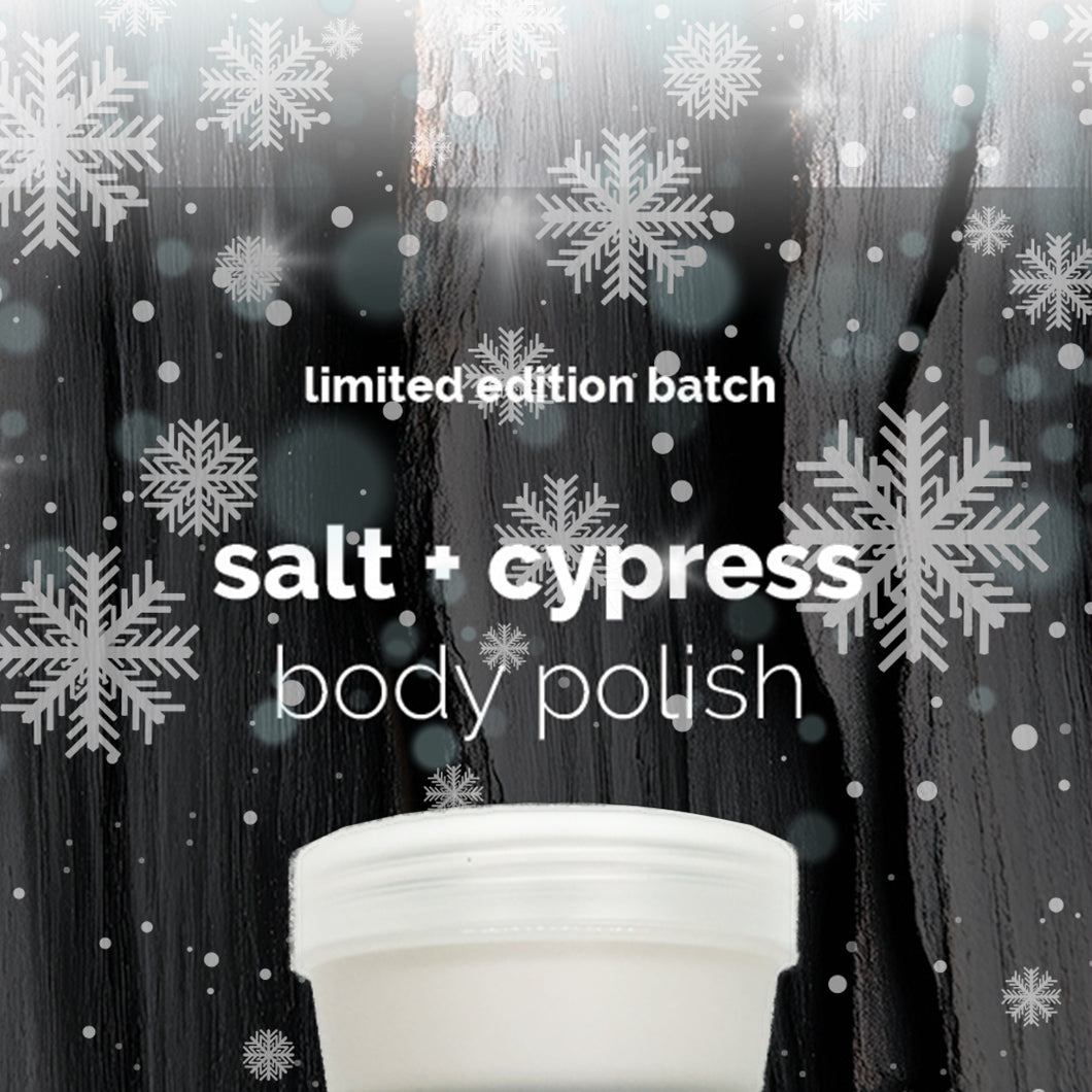 lujo bar Salt Cypress Body Polish | 100% Natural, Phthalates Free, Cruelty Free